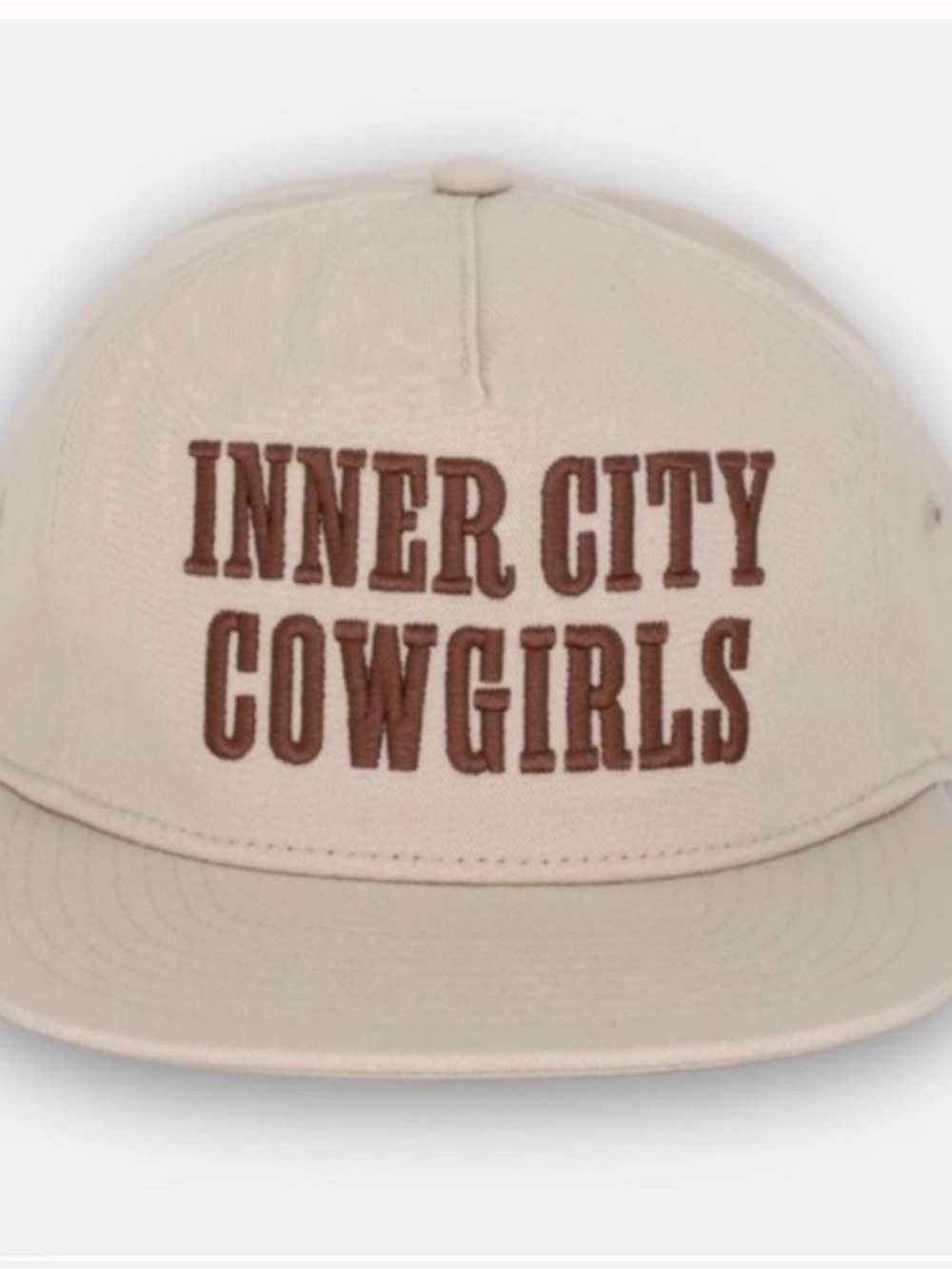 Inner City Cowgirls Coney Island Picnic Golfer Hat Cream Snapback